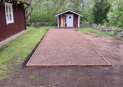 anläggning av boulebana